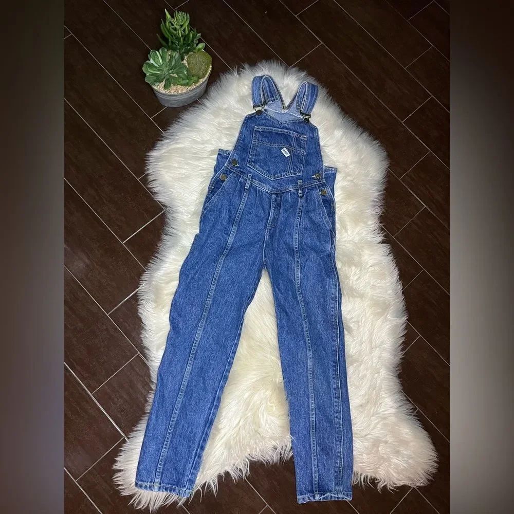 Guess Classic Blue Denim Overalls